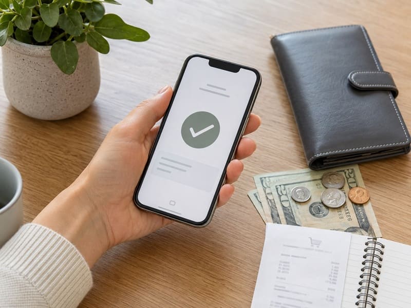 A secure payment confirmation on a smartphone