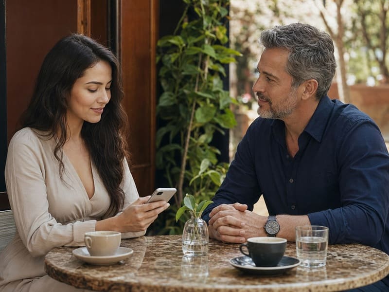 A couple discussing how to receive financial support safely