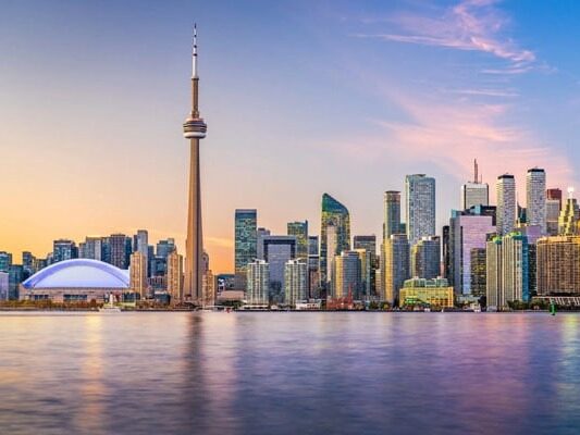 Toronto skyline viewed across the water